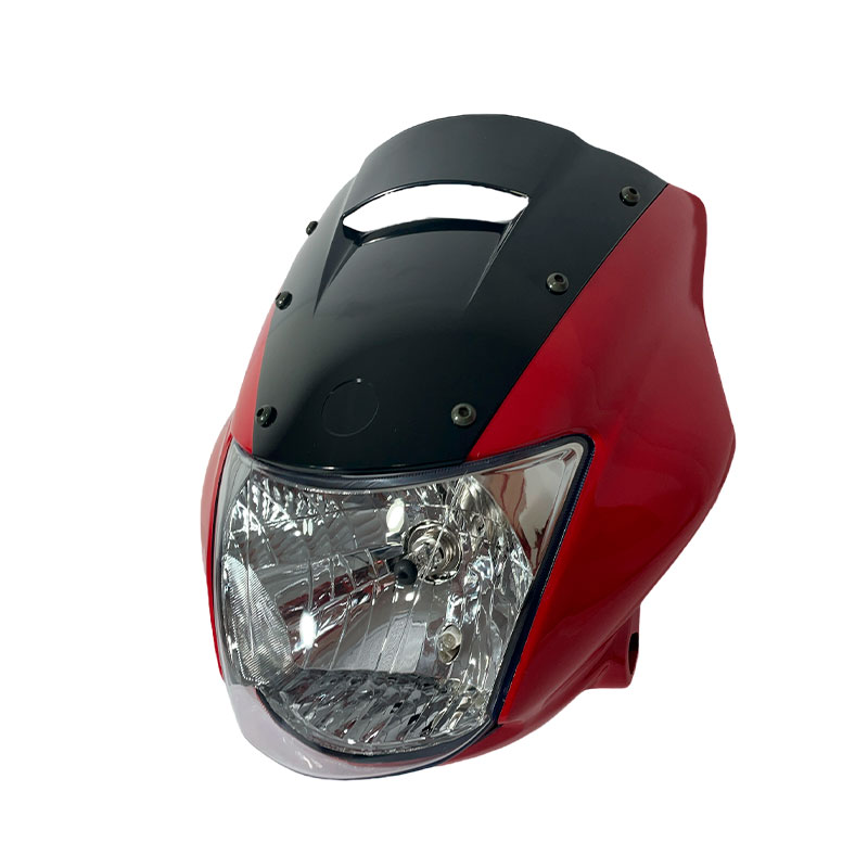 COMBO FAROLA CARENAJE C VISOR YBR 125 SS INDIA ROJO Importadora Okla