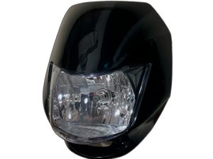 COMBO FAROLA + CARENAJE ENTERISO SIN VISOR BOXER 100 CT NEGRO (NUEVO DISEÑO)