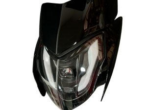 COMBO FAROLA + CARENAJE C/VISOR PULSAR-135 LS/SPEED-135 NEGRO LED