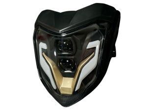 FAROLA FZ-16 CON PROTECTORES LATERALES NEGRO LED