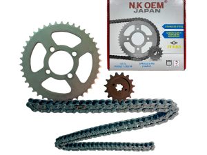 KIT ARRASTRE PLATEADO BOXER CT-100ES MN 15T/42T + 428HX124L (2020/2023 UMA)