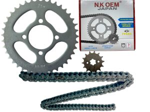 KIT ARRASTRE PLATEADO TVS-100 SPORT 13T/39T + 428HX124L