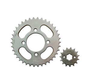 KIT PIÑON DEL/TRAS AKT-125 EVO 15T/38T FOR 428