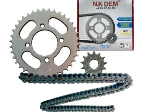 KIT ARRASTRE PLATEADO GN 125H/OWEN-150 M.N. 15T/38T + 428HX124L