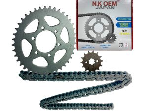 KIT ARRASTRE PLATEADO AKT-180 TTX 13T/40T 6H + 520HX120L