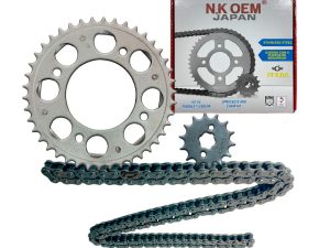 KIT ARRASTRE PLATEADO CB-110/DREAM NEO 14T/42T + 428X124L