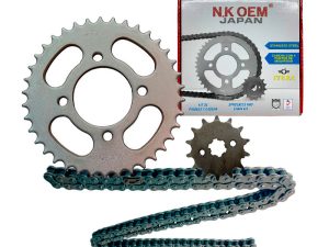 KIT ARRASTRE PLATEADO BERA SOCIALISTA 15T/38T + 428HX124L (VEN.)