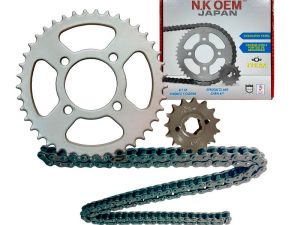 KIT ARRASTRE PLATEADO ARSEN II/HORSE I-II 14T/41T + 428HX124L (VEN.)