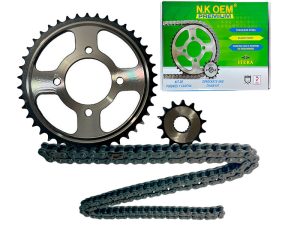 KIT ARRASTRE PREMIUM P/NEGRA GN-125H 15T/41T + 428HX124L