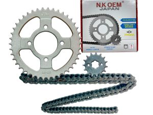 KIT ARRASTRE PLATEADO AKT-RTX-150 15T/42T + 428HX132L