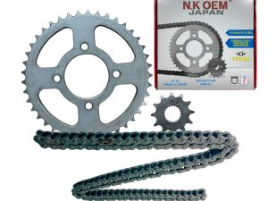 KIT ARRASTRE PLATEADO GN-125H 12T/41T + 428HX124L