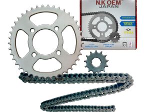 KIT ARRASTRE PLATEADO GN-125H 13T/41T + 428HX124L