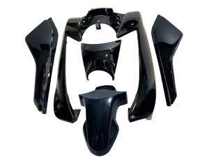 KIT PARTES PLASTICAS BWS-125 II/X-MOTARD NEGRO X 5 PCS