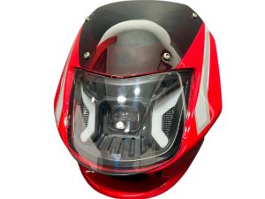 COMBO FAROLA + CARENAJE C/VISOR BOXER CT-100 LED ROJO/GRIS (2017/2025)