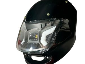 COMBO FAROLA + CARENAJE C/VISOR BOXER-100 CT NEGRO LED