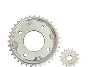 KIT PIÑON DEL/TRAS C-100 BIZ 14T/35T FOR 428