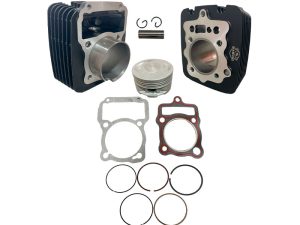 CILINDRO MOTOR KANUNI C/PIST Y ANLL ARSEN-150 II NEGRO + EMPAQUES (VENEZUELA)