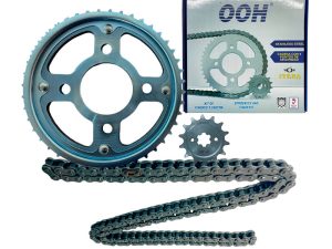 KIT ARRASTRE OOH CROMADO CB-125F 14T/44T + 428HX132L (1045)