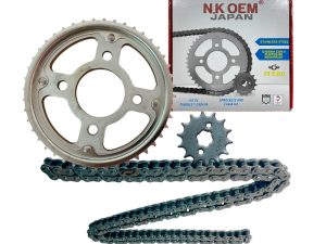 KIT ARRASTRE PLATEADO CB-125F 14T/44T + 428HX132L