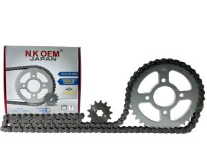 KIT ARRASTRE PLATEADO XPULSE-200 (HERO) 38T/13T + 520HX110L