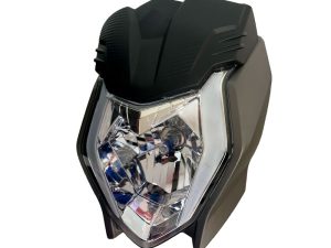 COMBO FAROLA + CARENAJE C/VISOR AKT-CR4 GRIS