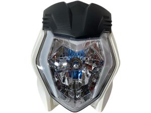 COMBO FAROLA + CARENAJE C/VISOR AKT-CR4 BLANCO