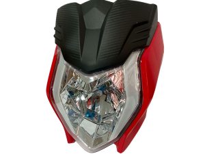 COMBO FAROLA + CARENAJE C/VISOR AKT-CR4 ROJO