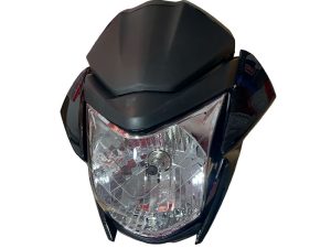 COMBO FAROLA + CARENAJE C/VISOR CB-150 INVICTA M.V. NEGRO (2012/2013)