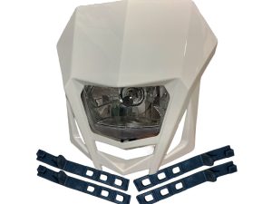 COMBO FAROLA + CARENAJE UNIVERSAL BLANCO 041 (ENDURO)