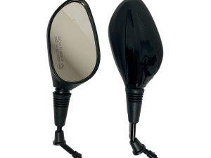 ESPEJO AGILITY-125 RS/150/FLY-125 8MM NEGRO (PAR) MOD. NUEVO (IZQ ROSCA DER) (DER ROSCA DER) RED-193-1