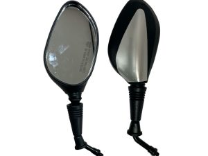 ESPEJO AGILITY-125 RS/150/FLY-125 8MM NEGRO/GRIS (PAR) (IZQ ROSCA DER) (DER ROSCA DER) RED-193-1