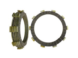 DISCOS DE CLUTCH XTZ-250/ FZ 2.5 X 6 PCS (5G/1D MET) PUNTA METALICA