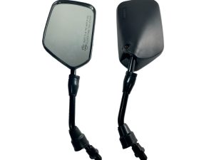 ESPEJO DT-125K/RX-115 CUADRADO 10MM (PAR) ZY-039 (ROS DER) BRAZO NEGRO