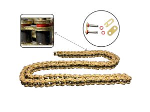 CADENA REF 428HOX132L O-RING DORADA 4 PUNTOS SEG RACING ESPECIAL