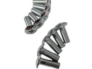 TORNILLO CABEZA PHILIPS DE AVELLAN CROMADO M6*15 (C/U X 10 UND)