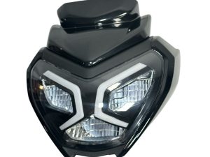 COMBO FAROLA + CARENAJE TVS-125 RAIDER NEGRO